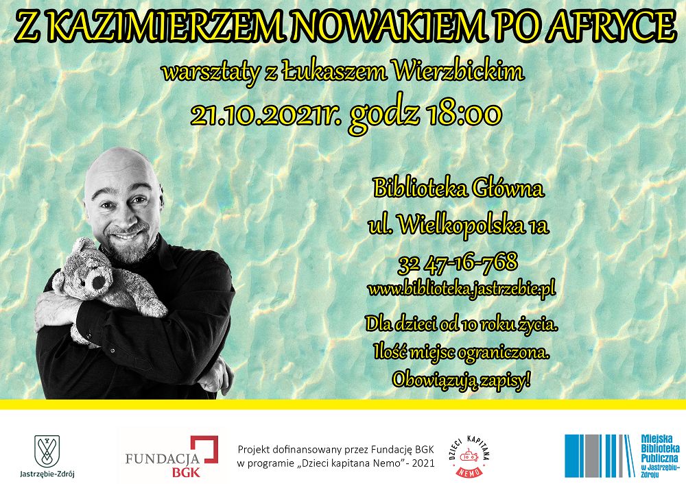 plakat "Z Kazimierzem Nowakiem po Afryce"