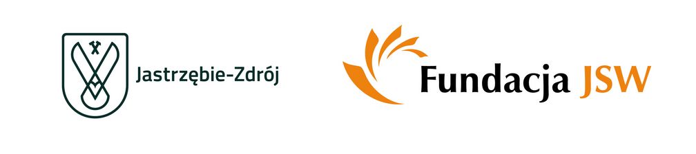 Logo miasta i logo Fundacji JSW.