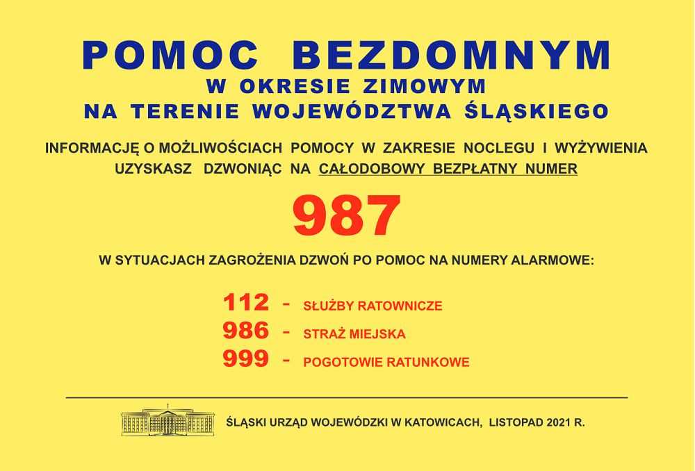 plakat pomoc bezdomnych