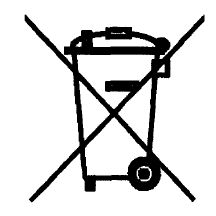 Przekreślony kosz na śmieci