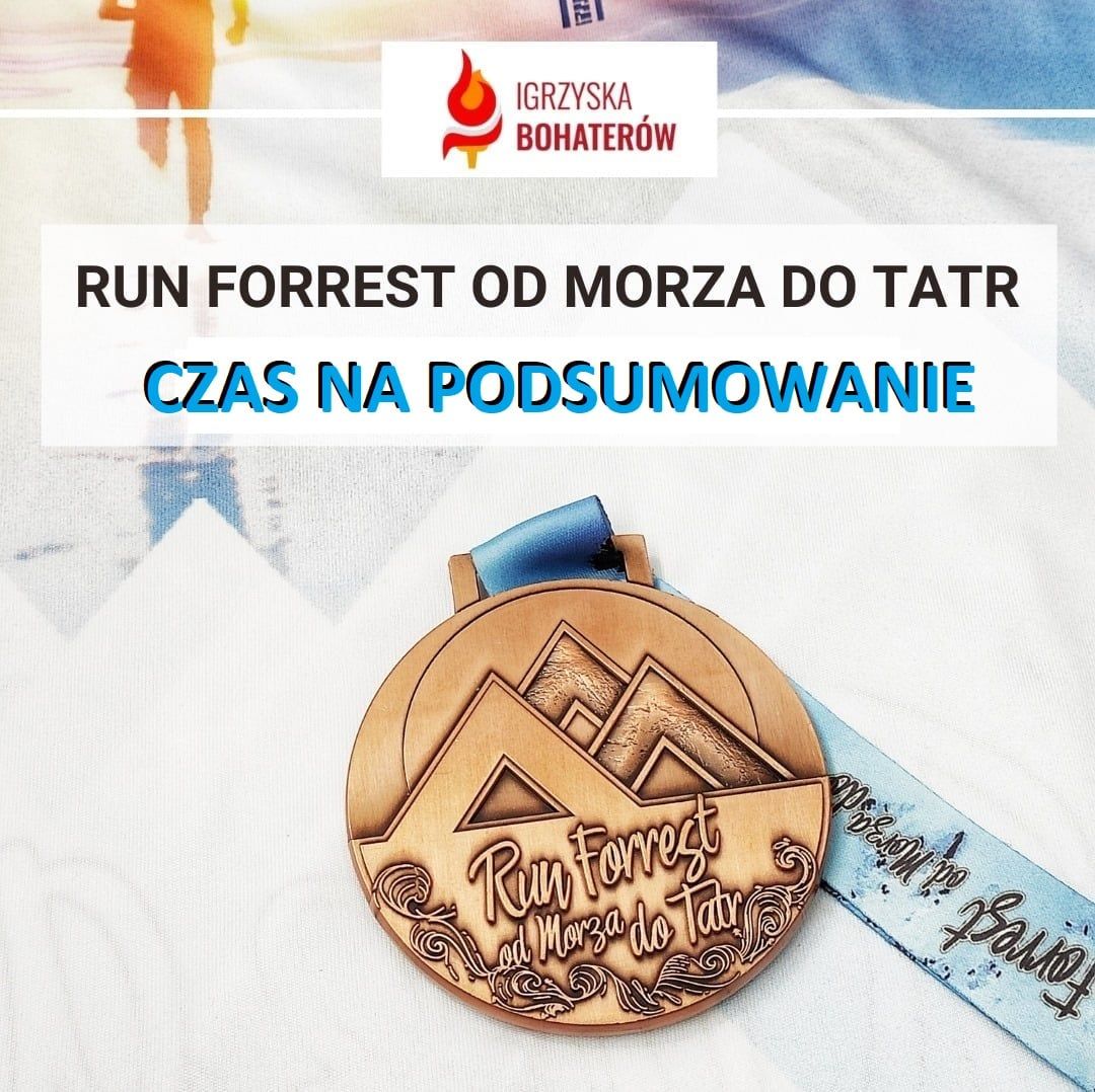 Baner z napisem Run Forrest - czas na podsumowanie