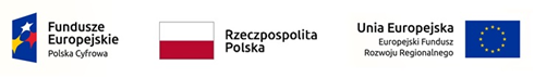 Logo Funduszów, flaga Polski, Unii Europejskiej.