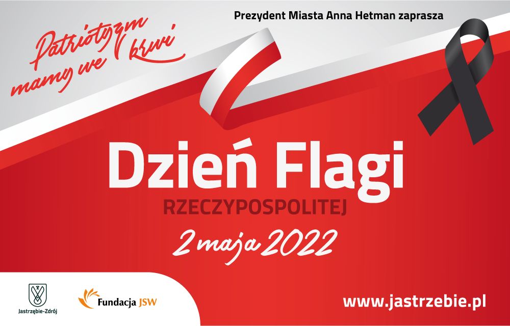 plakat poziomy dnia flagi rzeczpospolitej