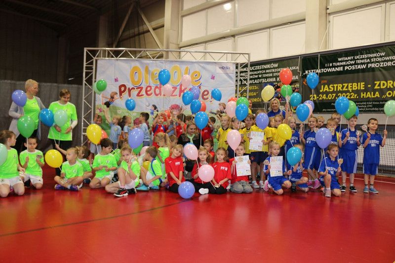 Zdjęcie przedstawia zawody Rambit "Ole, ole przedszkole".