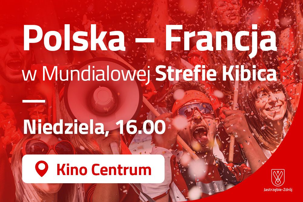 Plakat zapraszający na strefę kibica