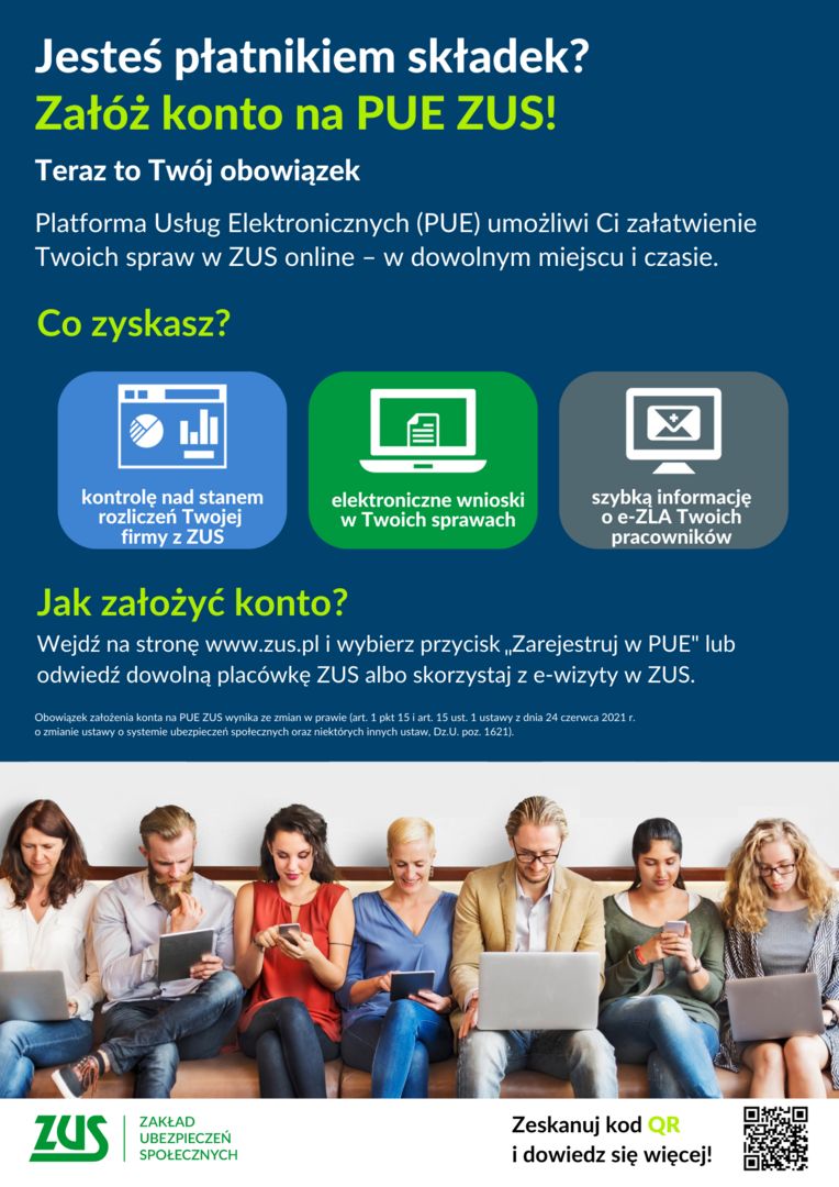 Plakat informayjny- treść jak w news. 