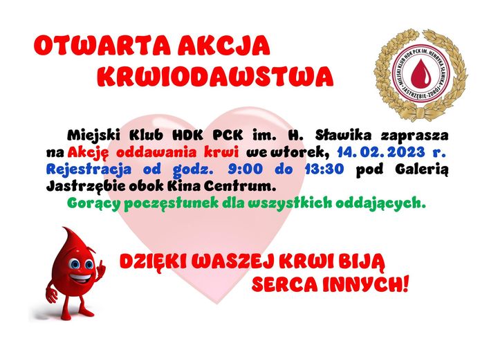 plakat z informacją, która jest w tekście.