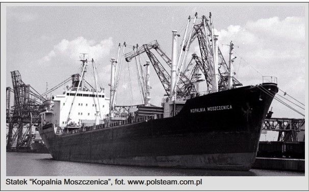 Fotografia statku Kopalni Moszczenica.