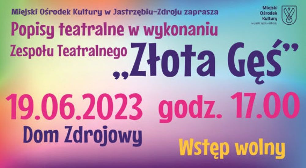plakat złota gęś 