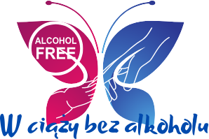 Logo kampanii Alcohol Free. W ciąży bez alkoholu.