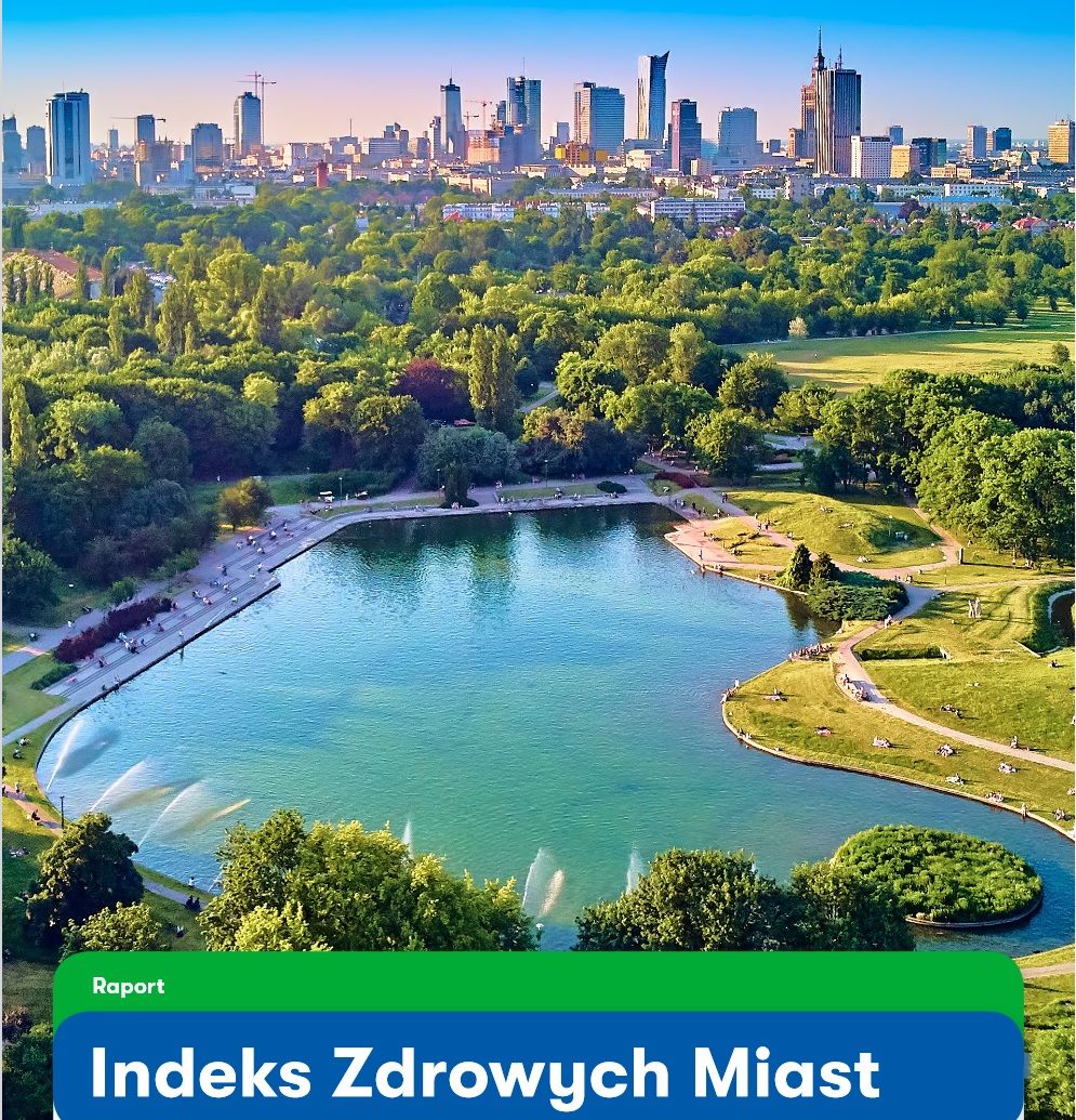 Zdjęcie przedstawia plakat ankiety "Zdrowe Miasta".
