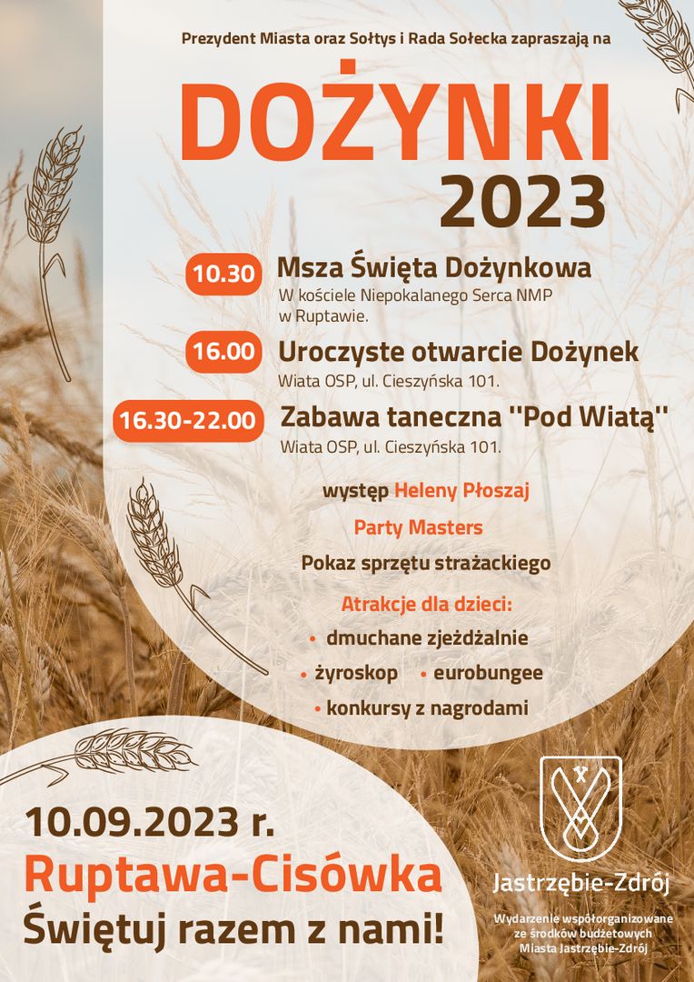 Plakat dożynek.