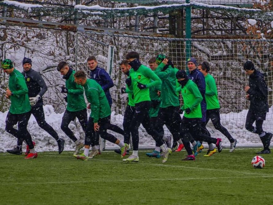 Zdjęcie przedstawia piłkarzy GKS-u Jastrzębie