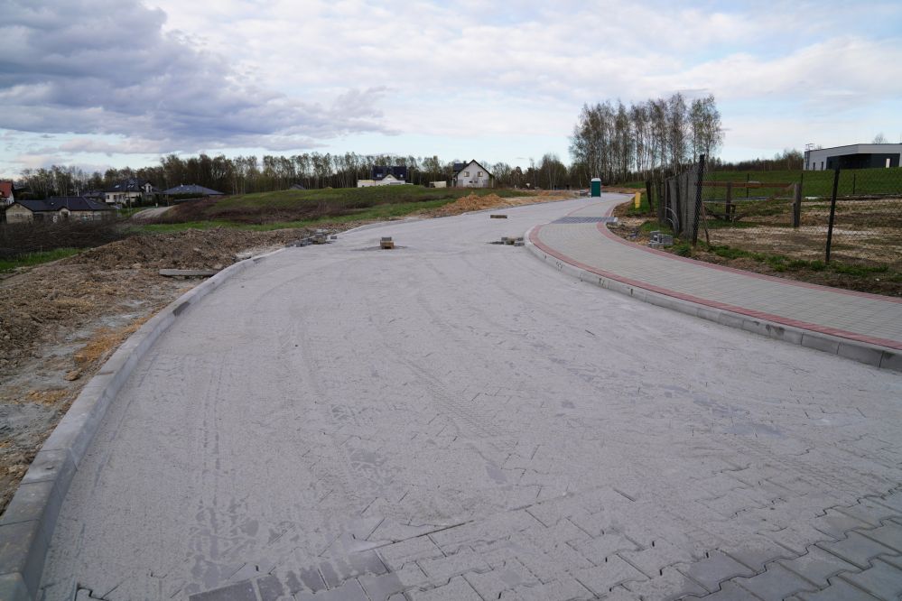 Na zdjęciu remontowana ulica na Zamłyniu.