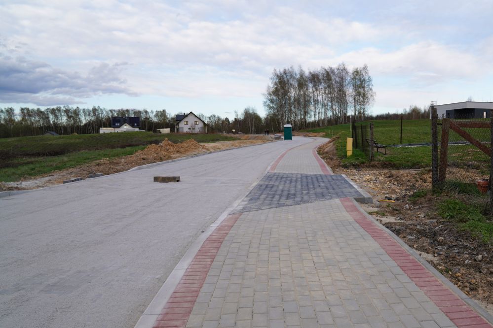 Na zdjęciu remontowana ulica na Zamłyniu.