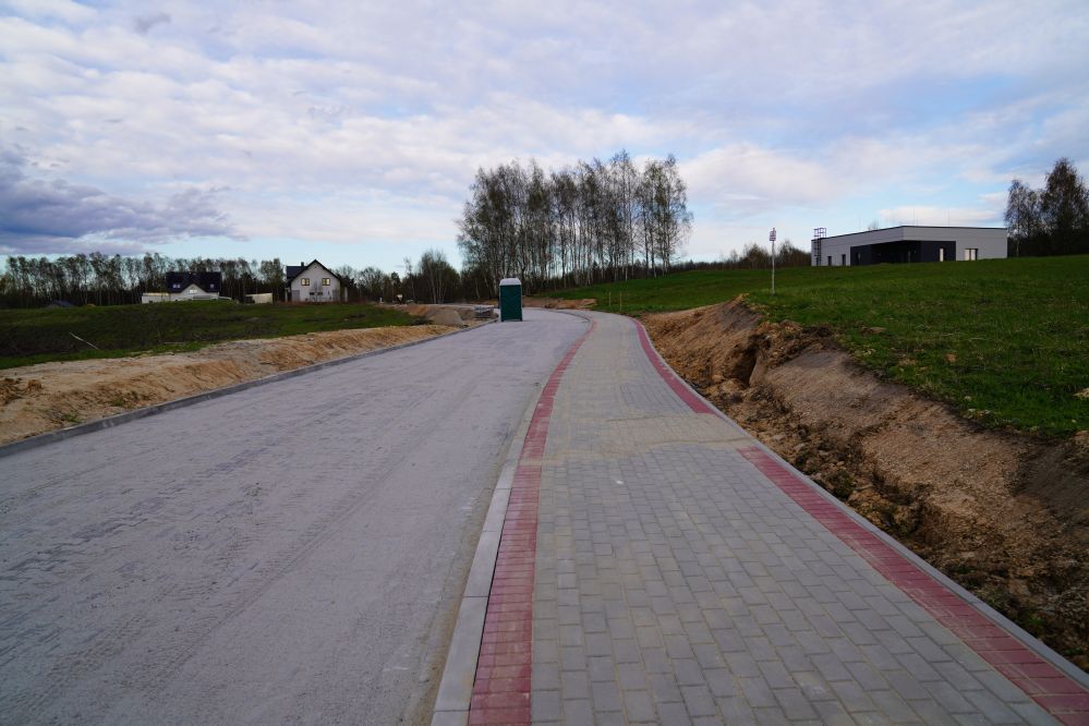 Na zdjęciu remontowana ulica na Zamłyniu.