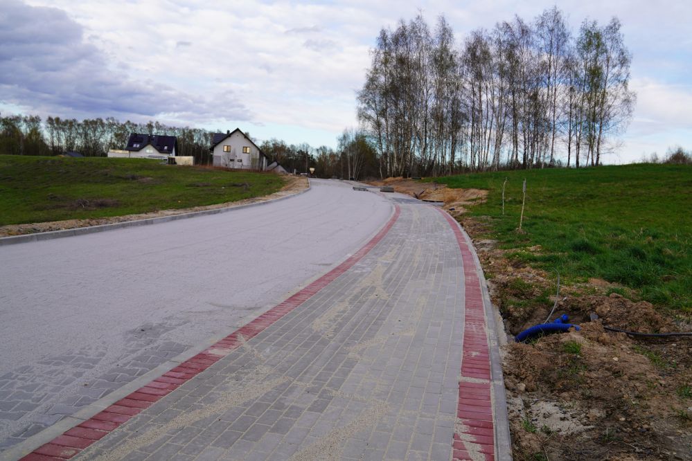 Na zdjęciu remontowana ulica na Zamłyniu.