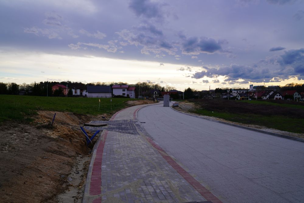 Na zdjęciu remontowana ulica na Zamłyniu.