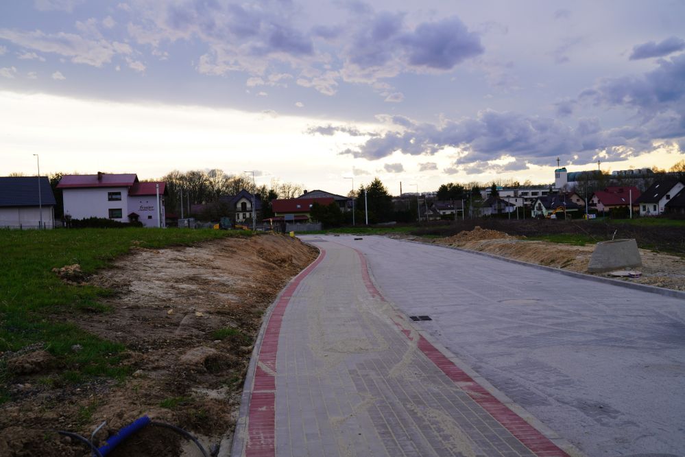 Na zdjęciu remontowana ulica na Zamłyniu.
