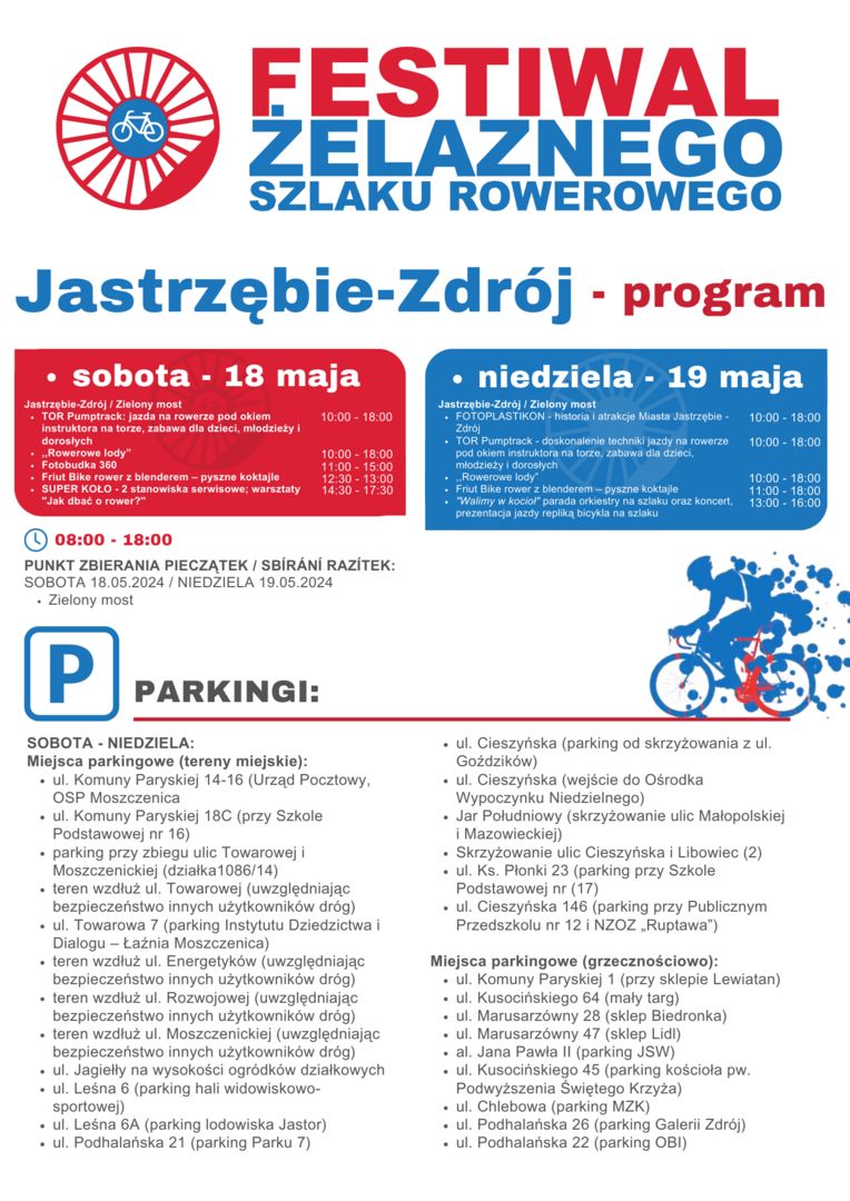 Grafika przedstawia informacje o Festiwalu Żelaznego Szlakiu