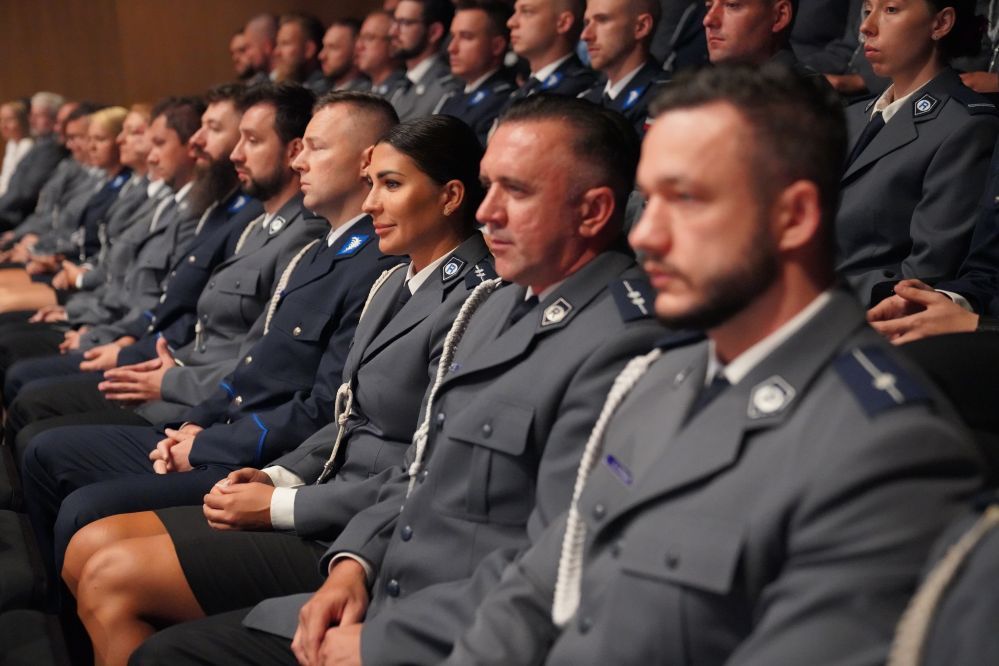 Zdjęcie przedstawia obchody Święta Policji.