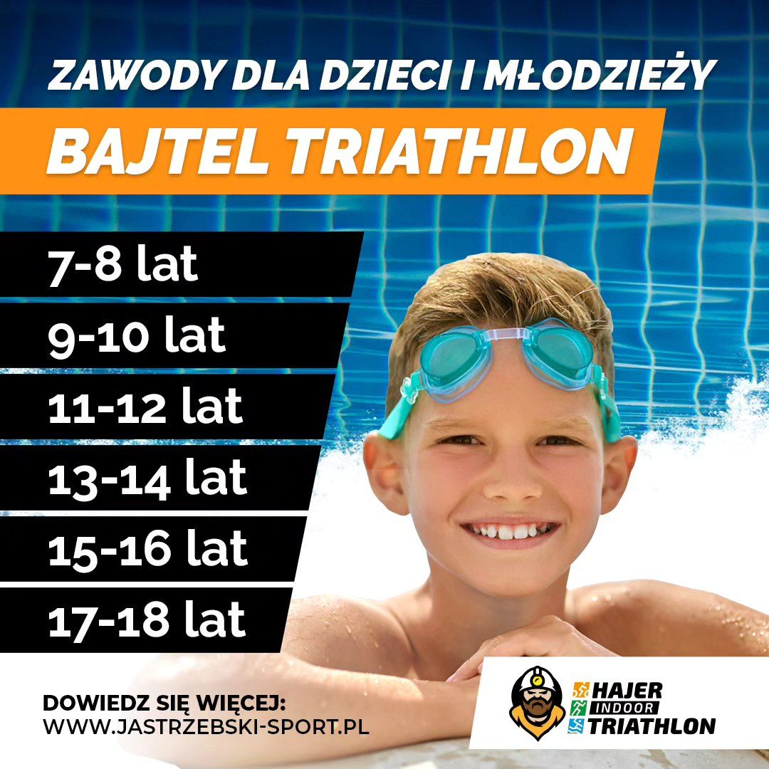 Zdjęcie przedstawia plakat promujący Bajtel Traithlon