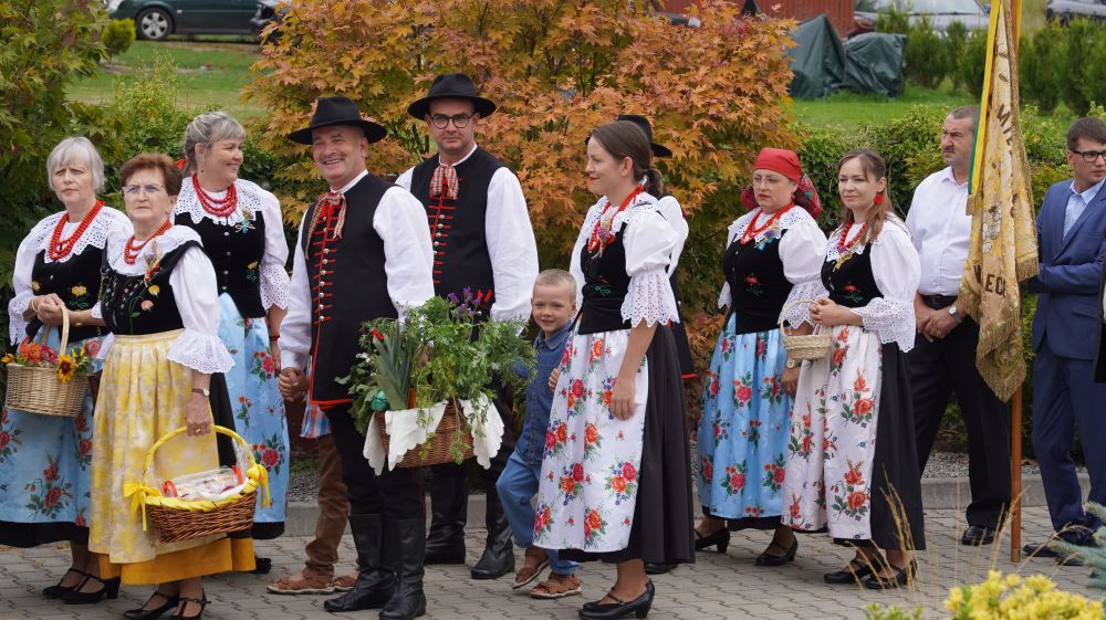 Zdjęcie przedstawia uroczystości dożynkowe.