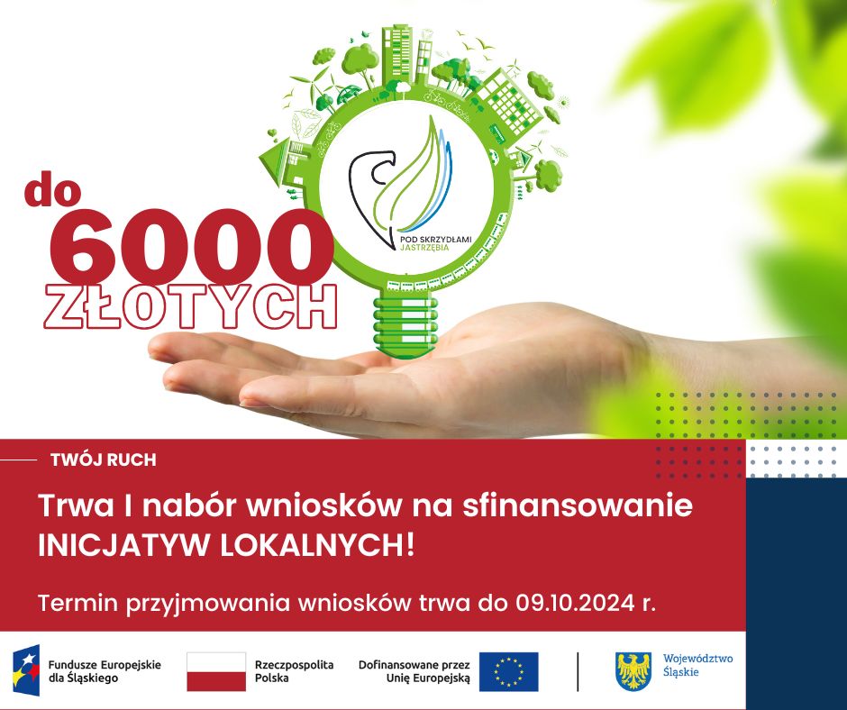 Plakat zachęca do składania wniosków. 