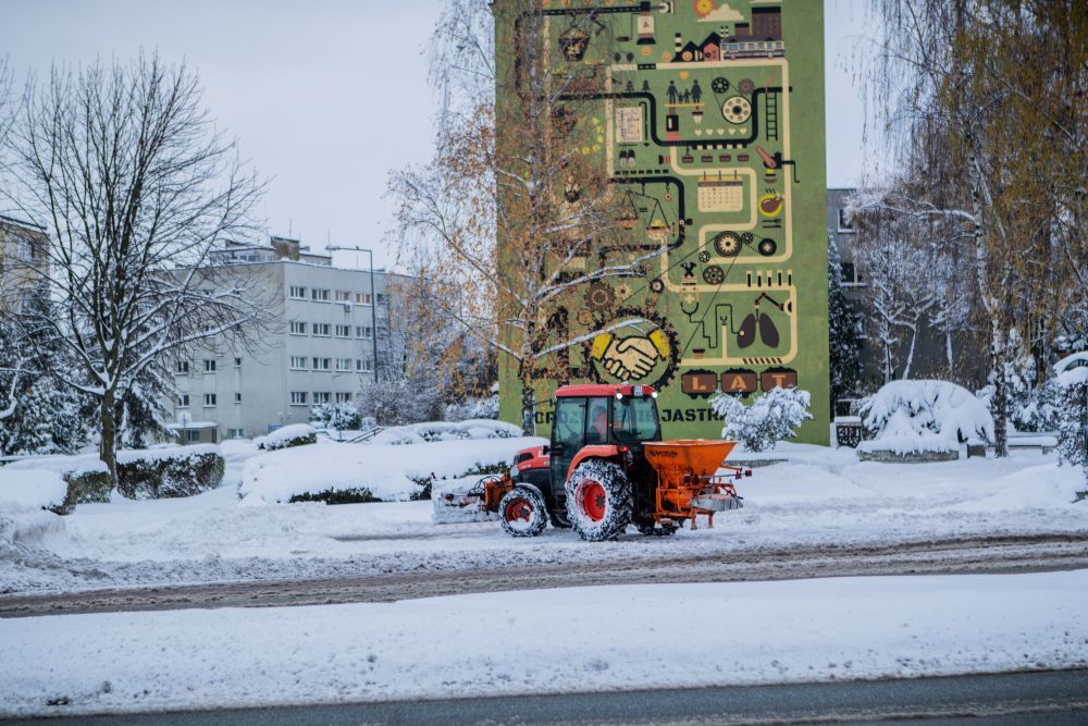Zdjęcie przedstawia zimę w Jastrzębiu-Zdroju.