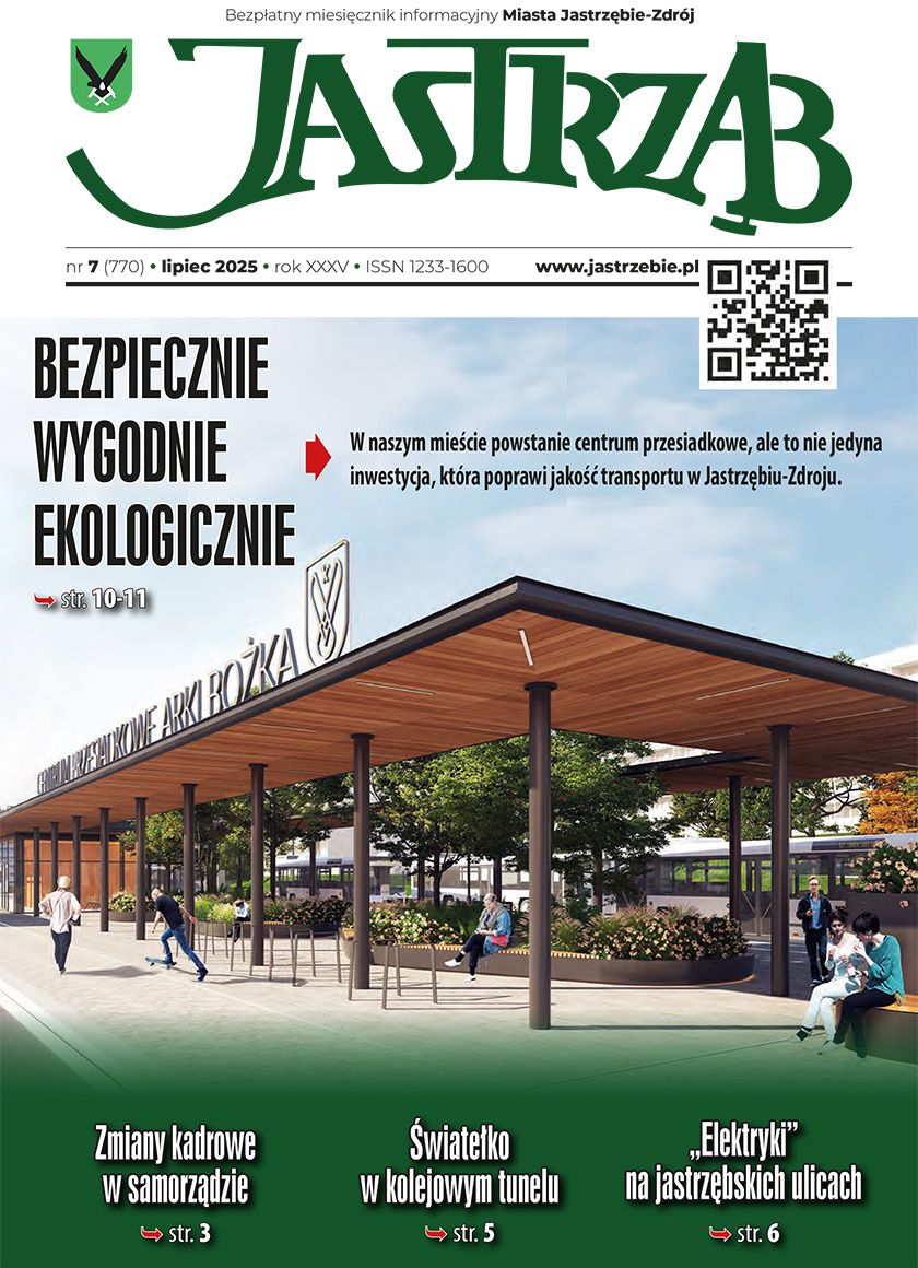 Okładka lipcowego wydania miesięcznika Jastrząb w roku 2025