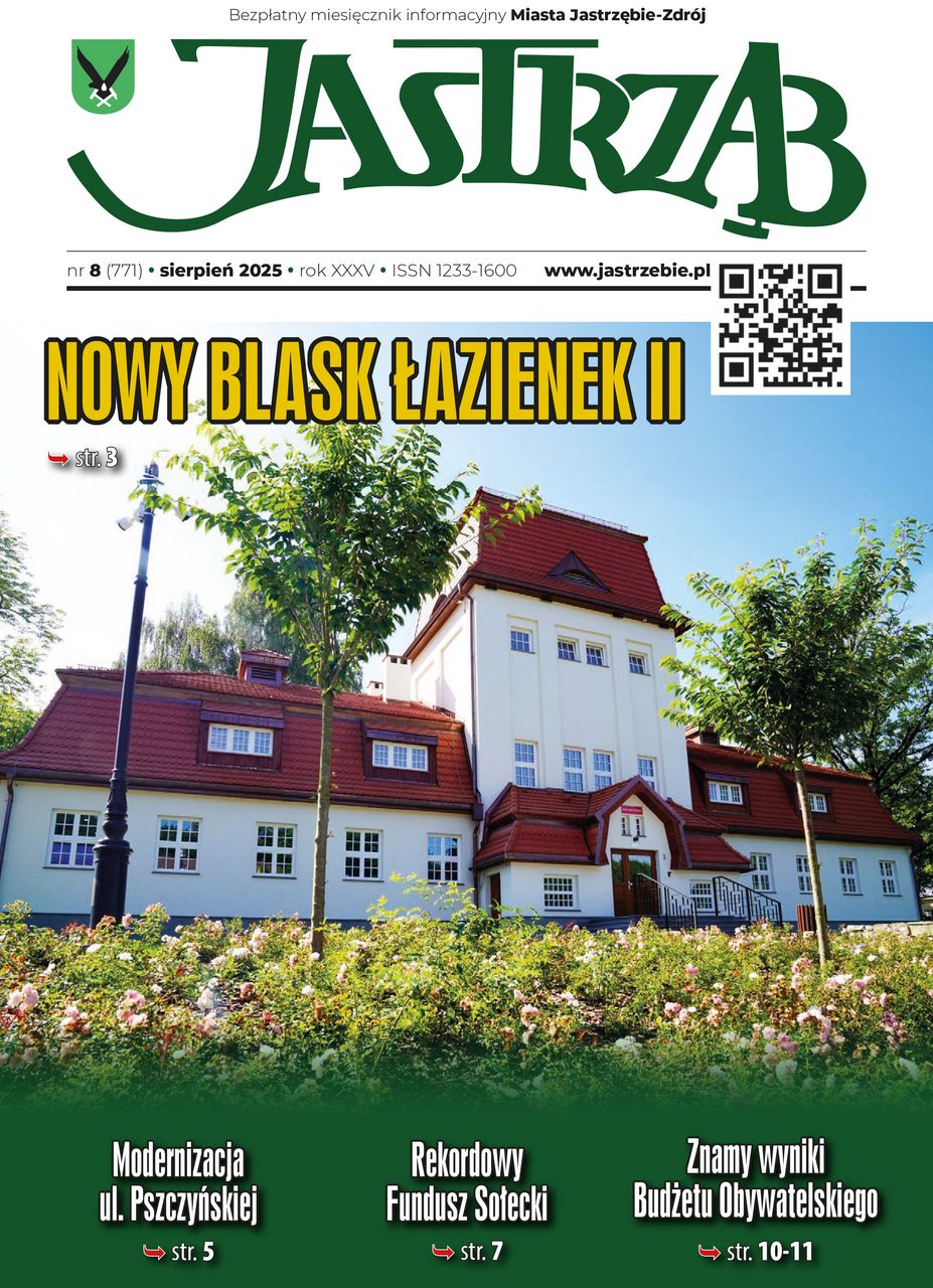 Okładka sierpniowego wydania miesięcznika Jastrząb