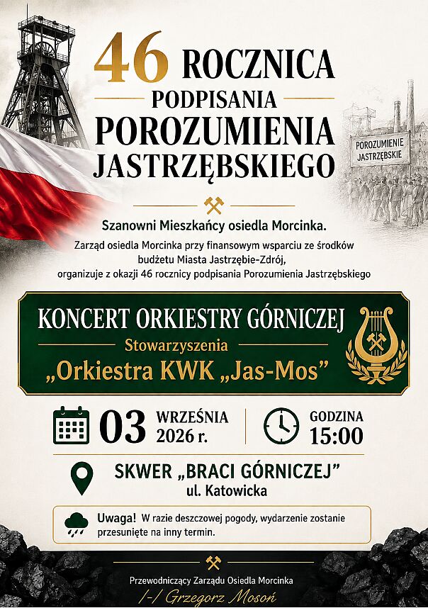 Koncert Orkiestry Górniczej Stowarzyszenia Orkiestry KWK JAS-MOS