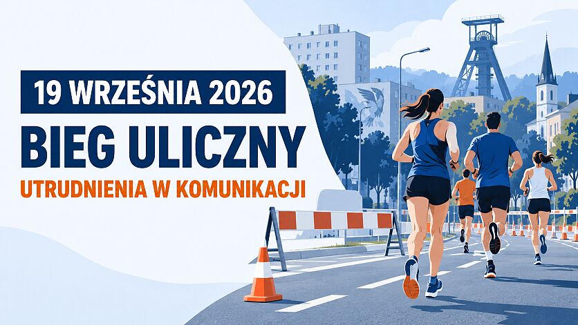 Grafika informująca o utrudnieniach w ruchu.