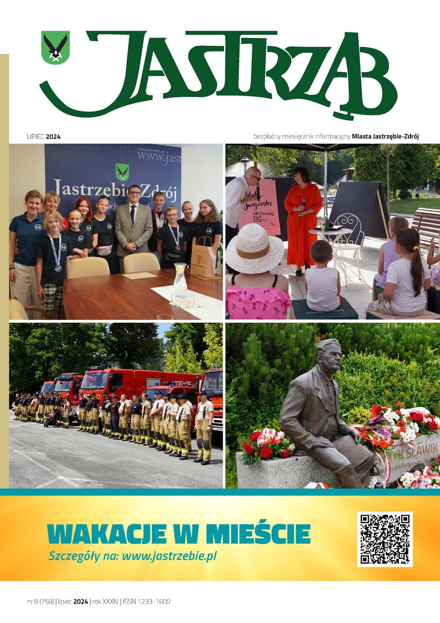 Okładka lipcowego wydania miesięcznika Jastrząb
