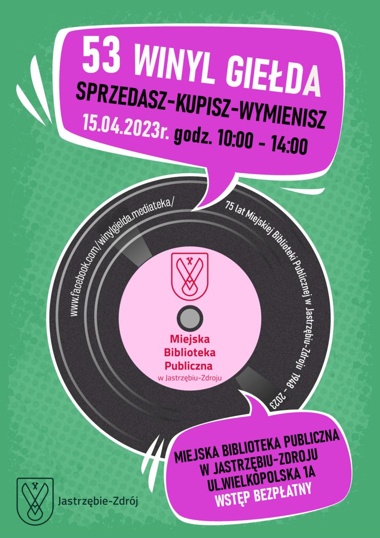 Plakat winyl giełdy.