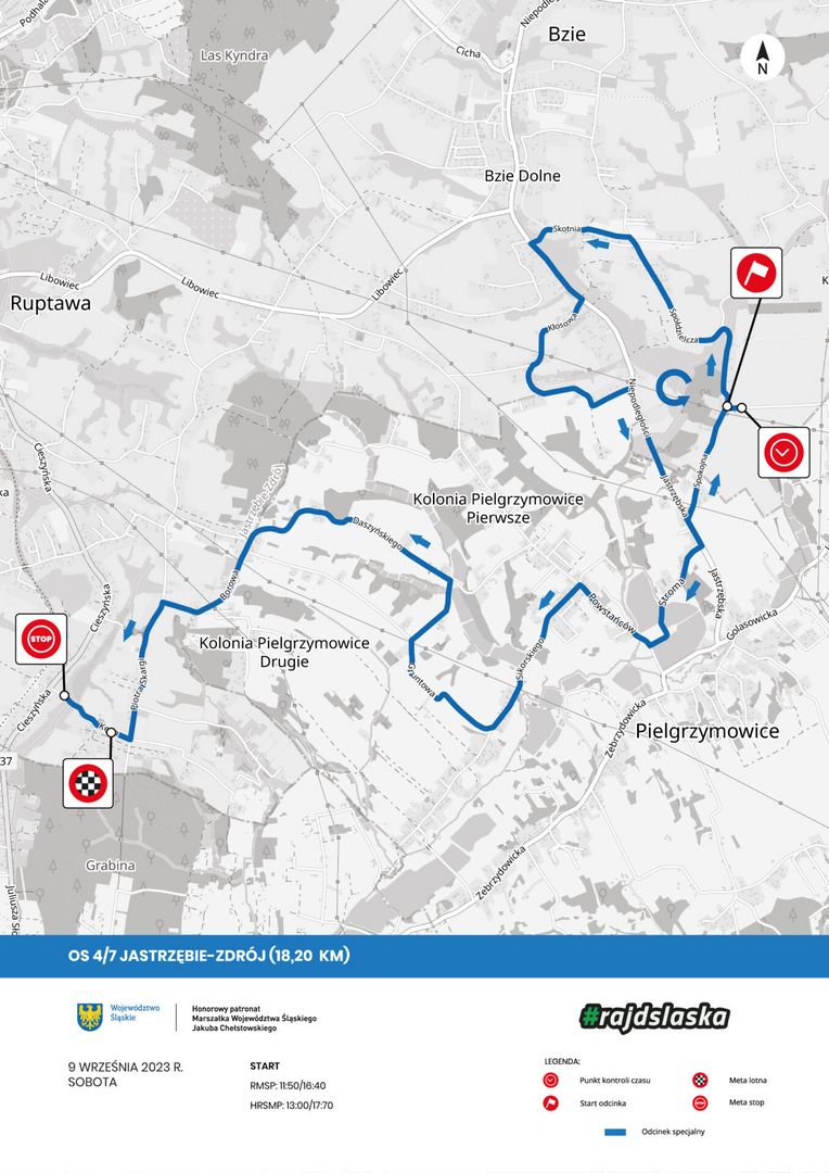 mapa trasy