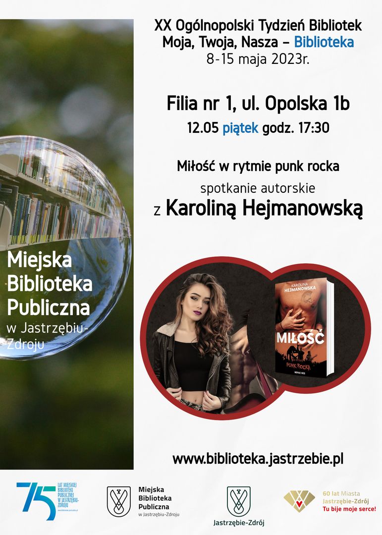 Plakat z Karoliną Hejmanowską.