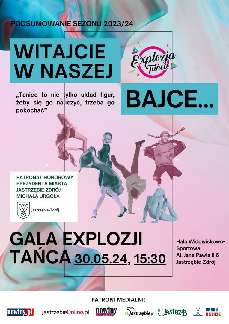Plakt promujący Galę Explozji Tańca
