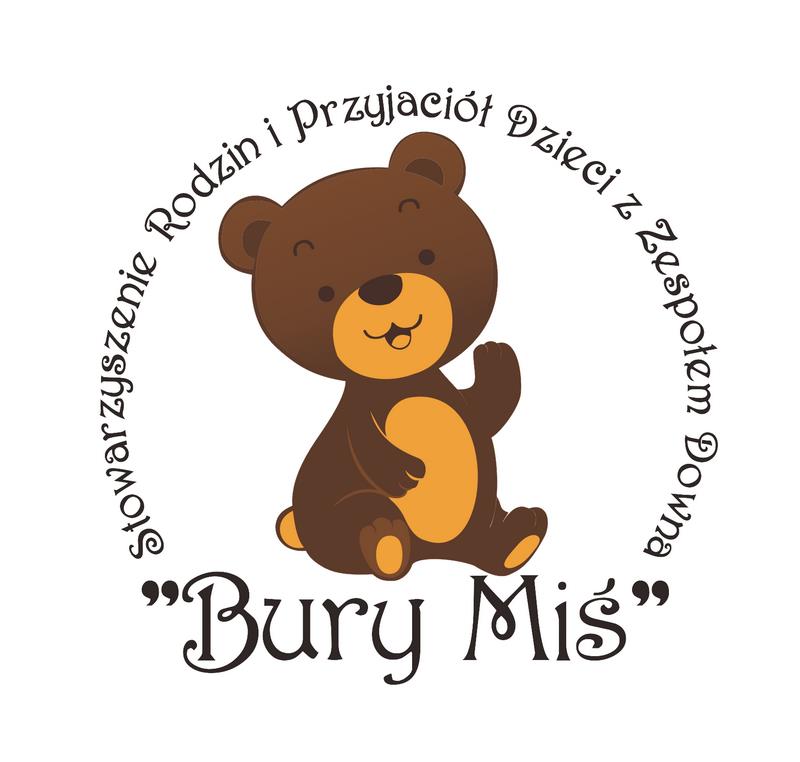 Zdjęcie przedstawia logo stowarzyszenia "Bury Miś"